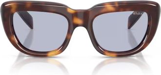 Prada Havana Acetate Butterfly Sunglasses