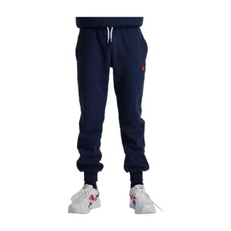 Ellesse Navy Blue Jogging Trousers with Cuff - male - Ellesse - Sweatpants - Blue - 14 Y - Kids