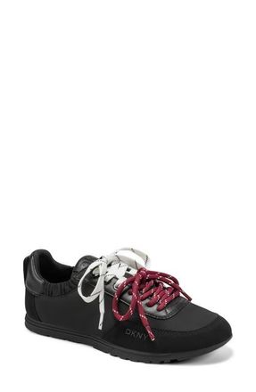 DKNY Arianna Low Top Sneaker in Black at Nordstrom, Size 8.5