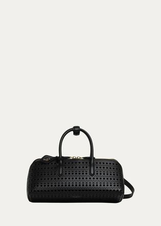 Alaia Delta Small Perforated Leather Top-Handle Bag