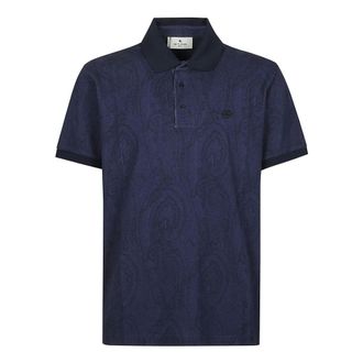 Etro Etro, Polo Shirts, male, Blue, Size: 2XL Short Sleeve Roma Polo Shirt