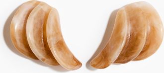 H&M Fl&uuml;gelf&ouml;rmige Ohrringe - Beige