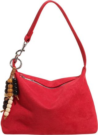 Generic Suede Tote Bag for Women with Pendant Shoulder Bag Shoulder Handbags Purses Casual Hobo Bags for Work Travel