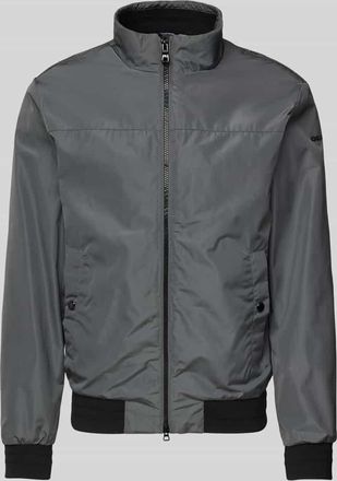 Geox Jacke mit Stehkragen in Anthrazit, Größe 48