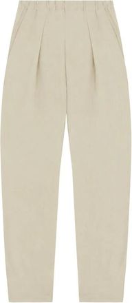 Cortana Amar Broeken - Dames - Broeken - Beige - M - Linnen - Broeken