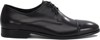 Fabi Zwarte Leren Veterschoenen - Heren - Nette schoenen - Zwart - 41 1/2 EU - Leer - Schoenen