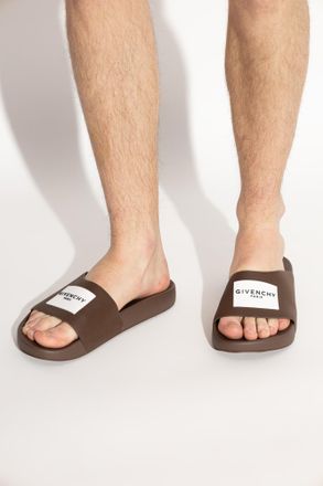 Givenchy Flip-flops With Logo, Mens, Brown