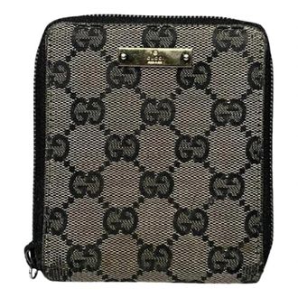 Gucci Pre-owned Horsebit 1955 Wallet - Heren - Vintage Accessoires - Beige - ONE Size - Katoen - Vintage