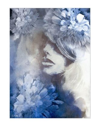 Empire Art Direct Frosted Glass Washable Abstract Art Area Rug