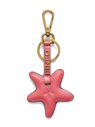 Pinko star keyring - women - Brass/Polyurethane - One Size - Gold
