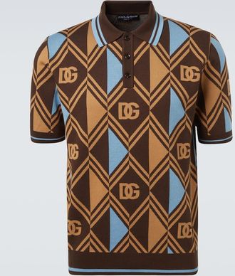 Dolce & Gabbana Polo DG in piqué di cotone