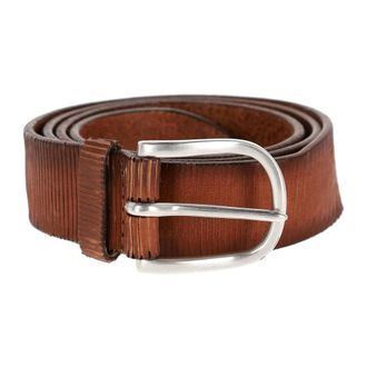 Orciani Belts, unisex, Brown, Size: 100 CM Brown Leather Belt Lamellar Softness Sheffield