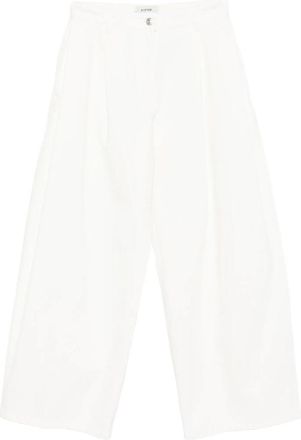 System Button-fastening Pleated Jeans