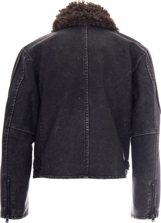 Diesel Mens Biker Jacket Alex Black