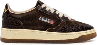 Autry Brown Logo Sneakers