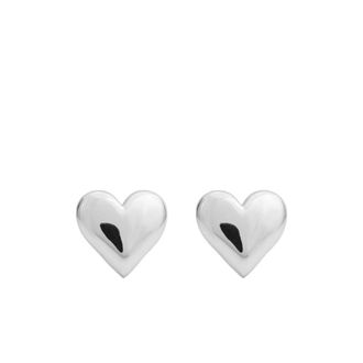 Federica Tosi Heart-shaped Love Earrings in Bronze