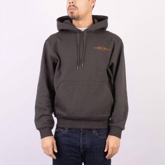 Filson Prospector Graphic Long Sleeve Hoodie In Peat Diamond