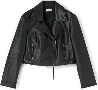Motivi Jassen, Dames, Zwart, 2Xl, Leer, Leather Jassen