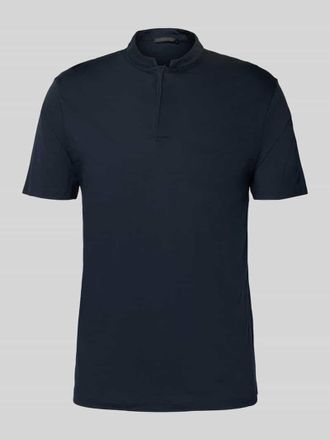 Drykorn Drykorn Slim Fit Poloshirt mit Stehkragen Modell LOUIS in Dunkelblau, Gr&ouml;&szlig;e XXL