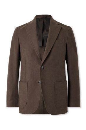 De Petrillo Posillipo Slim-Fit Unstructured Cotton Suit Jacket