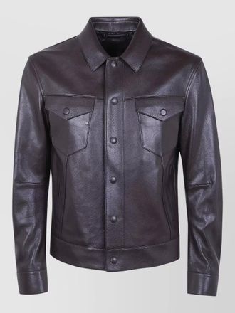 Tom Ford buffalo leather western jacket