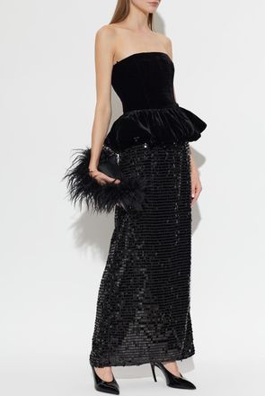 Rotate Sequin Dress, Womens, Black