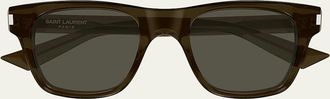 Saint Laurent Mens Square Acetate Sunglasses