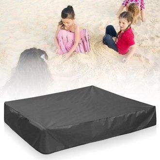 OEM Funda Impermeable Para Arenero, 150x150x20cm, Con Cord&oacute;n Ajustable, Tela Oxford, Apta Para Arenero, Piscina, Patio, Jard&iacute;n, Plaza, Color Negro