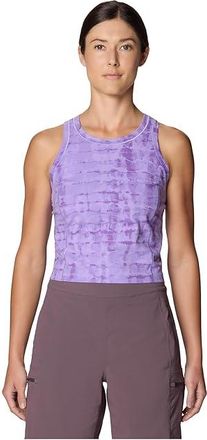Mountain Hardwear Mountain Stretchtm Tanklette Womens Clothing Harbor Violet Prismatic Print : LG, Polyester