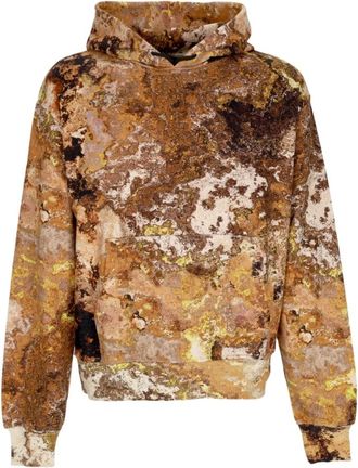 Dolly Noire Woestijn Chemische Lichtgewicht Hoodie Beige/Multi - Heren - Hoodies - Veelkleurig - S - Katoen - Hoodies & sweatvesten