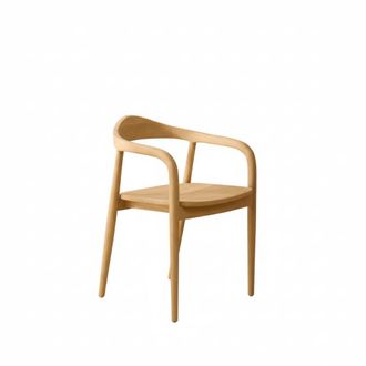 Wabi Home Silla de comedor de madera maciza