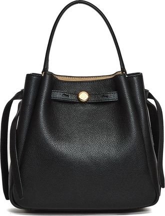 Tory Burch Romy Bucket Bag - Dames - Handtassen - Zwart - ONE Size - Leer - Tassen