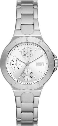 DKNY Womens Chambers Silver Dial Watch