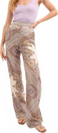 Veronica Beard Grigore Wide-Leg Pant In Stone Khaki