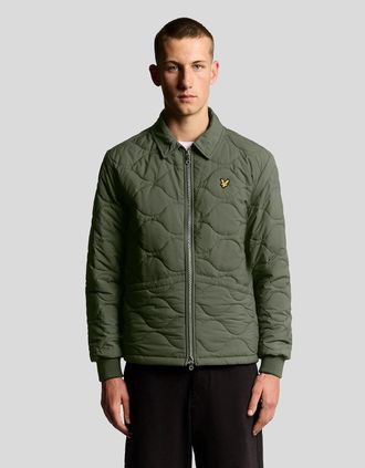 Lyle & Scott Lyle And Scott Mens Water Resistant Ripstop Quilted Jacket - Green - Size: Regular/36