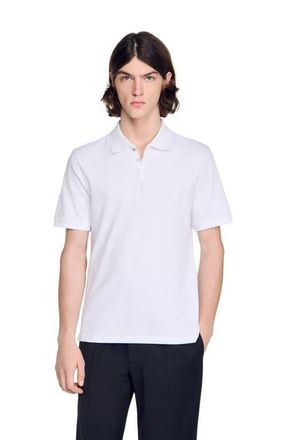 Sandro Logo polo shirt in White at Nordstrom, Size Xx-Large