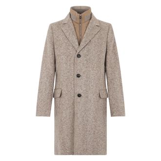 Fedeli Jassen, Heren, Beige, L, Wol, Elegant Jas