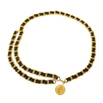 Chanel Pre-owned Belts, female, Black, Size: ONE SIZE Pre-owned Vintage Fabric Belt