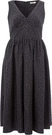 Lardini Midi-jurk met totaal stippenprint