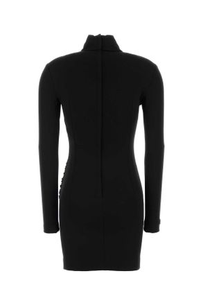 Dolce & Gabbana Womens Knit Dress Black Viscose Nyon Elastane