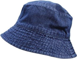 LOvedbaby Kids Organic Cotton Denim Bucket Hat at Nordstrom, Size 12-24 M