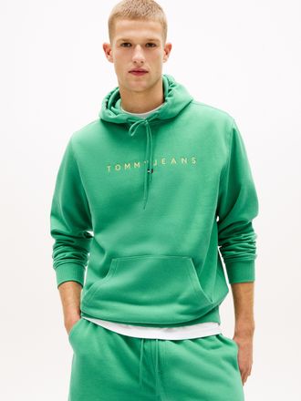 Tommy Jeans TJM REG LINEAR LOGO HOODIE EXT, mit Logo-Stickerei