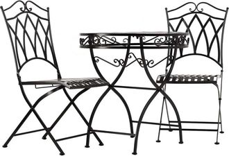 Wanderlust Deco Conjunto mesa y 2 sillas de forja
