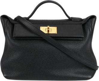 Herm&egrave;s Pre-owned 24/24 29 Bag - Dames - Vintage Handtas - Zwart - ONE Size - Leer - Vintage
