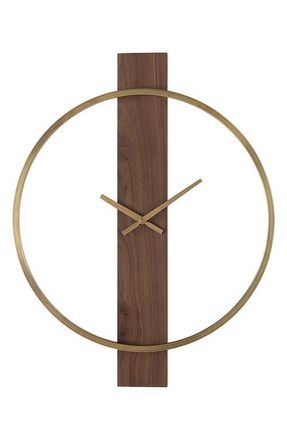 RENWIL Avigail Brushed Iron Wall Clock at Nordstrom