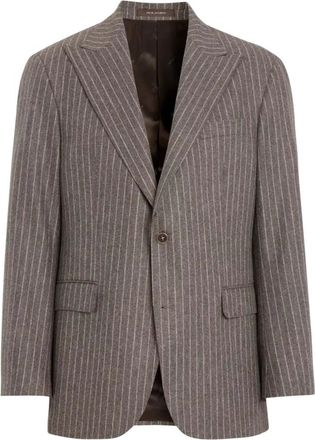 Oscar Jacobson Rufus Blazer - Heren - Pakken - Bruin - Maat: 2XL Wol
