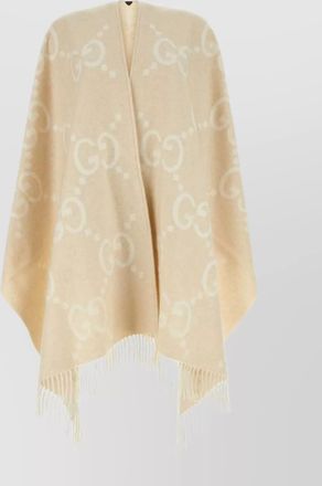 Gucci embroidered reversible cashmere cape