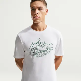 Nike Mens Dri-FIT Tennis T-Shirt in White | IR4937-100
