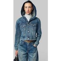 Alaia Trucker Jacket Denim