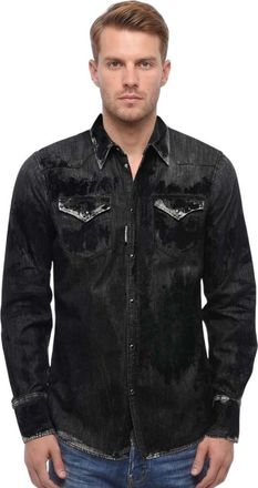 Dsquared2 Black Regular Print Shirt